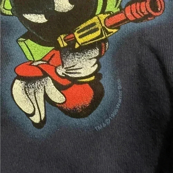 NWT Loony Tunes Deadstock Vintage Sweatshirt USA Made Marvin The Martian 1996 - Picture 2 of 6